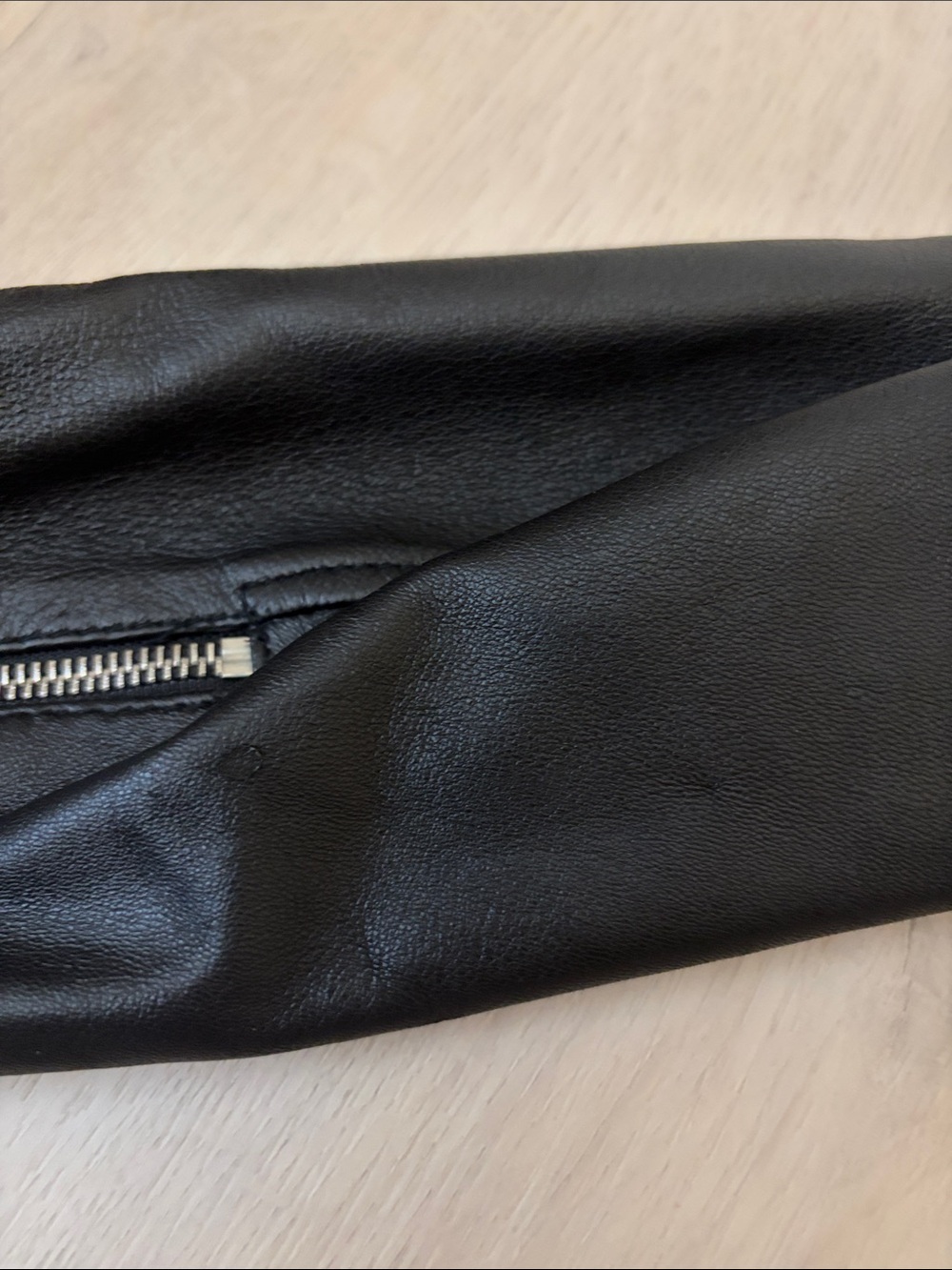 Zara 100% Sheep Leather Moto Jacket - Picture 10 of 12